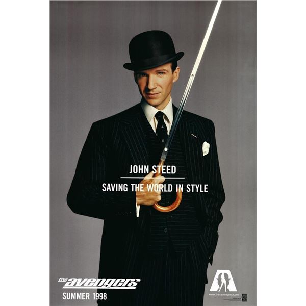 Rare The Avengers Ralph Fiennes 1998 original double-sided movie poster