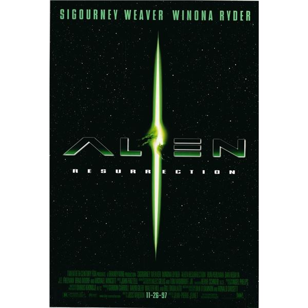 Alien Resurrection 1997 original movie poster