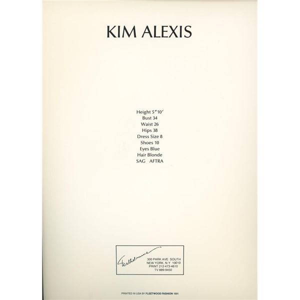 Kim Alexis signed Wilhelmina Modeling Agency photo