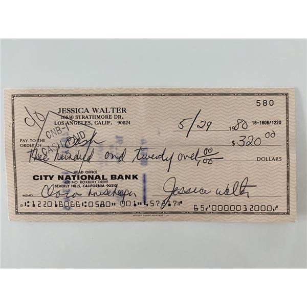 Arrested Development Jessica Walter signed check