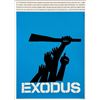 Image 1 : Rare Exodus 1960 original movie poster