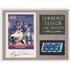 Image 1 : New York Giants Lawrence Taylor signature and trading card collage