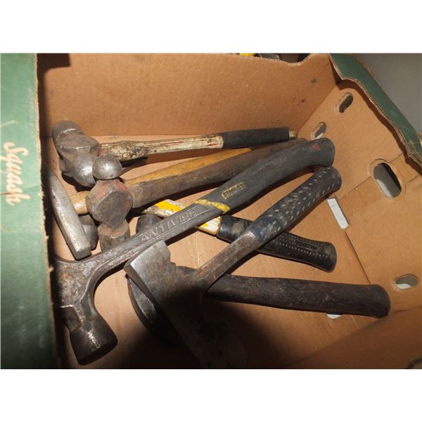 Box Of Assorted Hammers