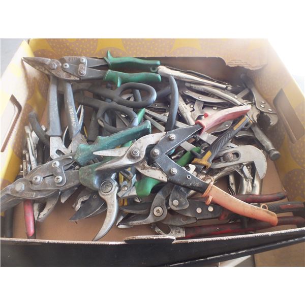 Box Of Assorted Vice Grips & Pliers