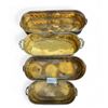 Image 3 : 4pc assorted brass oval planters