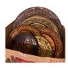 Image 1 : Group of assorted brass/metal decorative plates