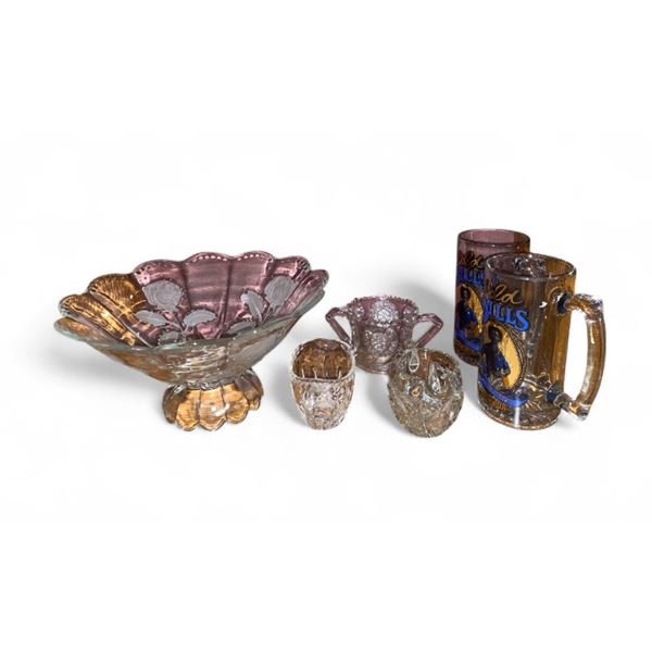 Group of assorted crystalware/glassware