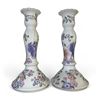 Image 1 : Set of two 9in porcelain candle holders