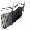 Image 1 : 54in fireplace screen with fireplace grate