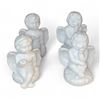 Image 1 : Set of 4 white salt pepper shakers