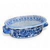 Image 1 : Vintage heavy-duty Chinese decorative baking dish - 10in x 6in x 3in