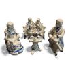 Image 1 : 4pc set porcelain decorative figurines - approx. 6 1/2in tall