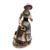 Image 3 : Set of 2 women porcelain decorative figurines - 10in, 9in