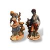 Image 1 : Set of 2 8in tall porcelain decorative figurines