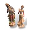 Image 1 : Set of two 9in tall couple figurines porcelain