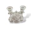 Image 2 : 3pc crystal/glass candle holders
