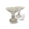 Image 2 : 3pc assorted crystal/glass candle holders