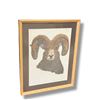 Image 2 : 2pc framed small wall hangings - needlepoint & painting on board