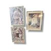 Image 1 : 3pc framed decorative wall hangings - includes Ti Cathey, Arthur J Elsley 1861-1952, approx. 16in x 