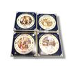 Image 1 : 1979-1981 Aynsley English Fine Bone China Masters of The Craft Thro' Two Centuries Plates (new in bo