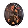 Image 2 : 2pc Elvis Presley oval wall hangings - 11 1/2in x 9 1/2in