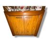 Image 3 : Vintage wooden display cabinet -  approx. 30in wide x 13in depth x 70 1/2in height