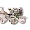 Image 2 : Shelf lot full of assorted decorative porcelain items