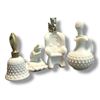 Image 1 : 4pc assorted porcelain vintage cologne bottles