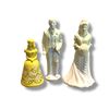 Image 1 : 3pc assorted porcelain vintage cologne bottles
