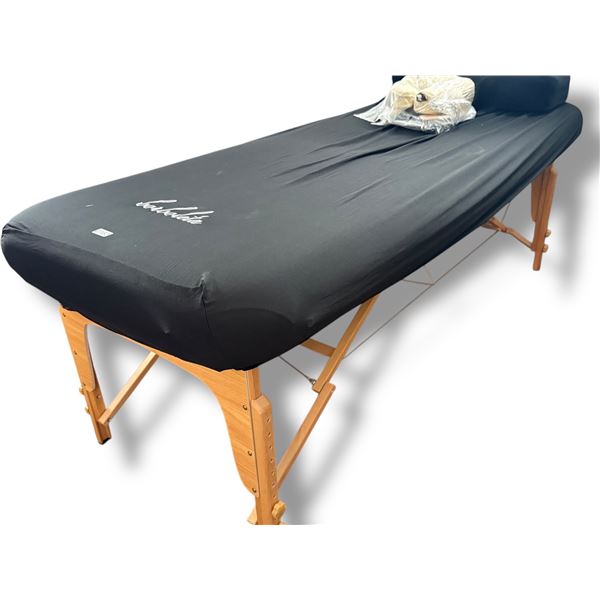 Approx 6ft folding salon table with headrests