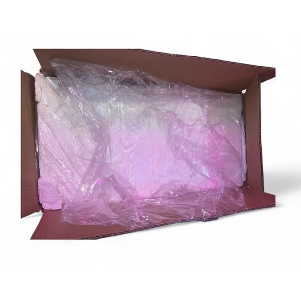2 boxes of white take out plastic bags - 12in + 7in x 23in (each box has 2000pcs)