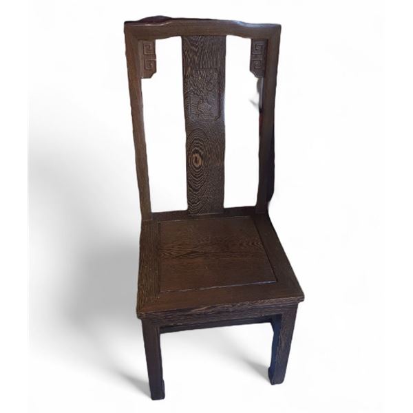 Set of 6 Chinese restaurant solid wood dining chairs