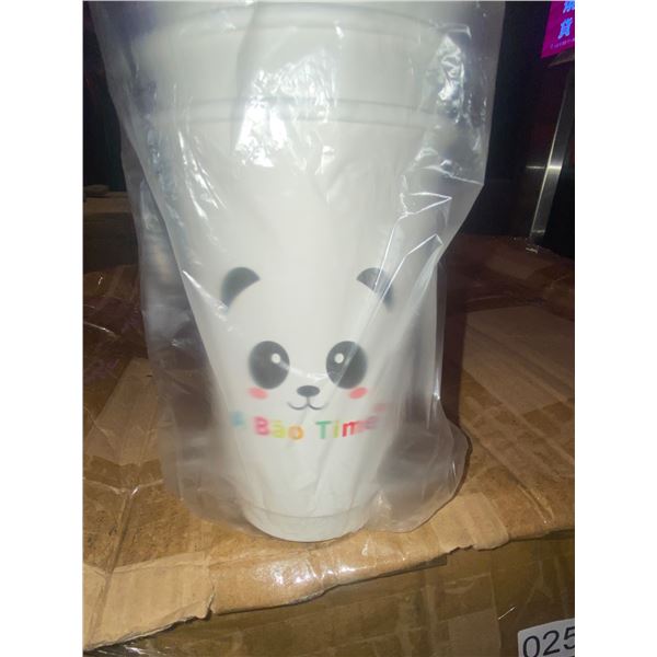 Box of 500ml disposable cups - 500pcs in box