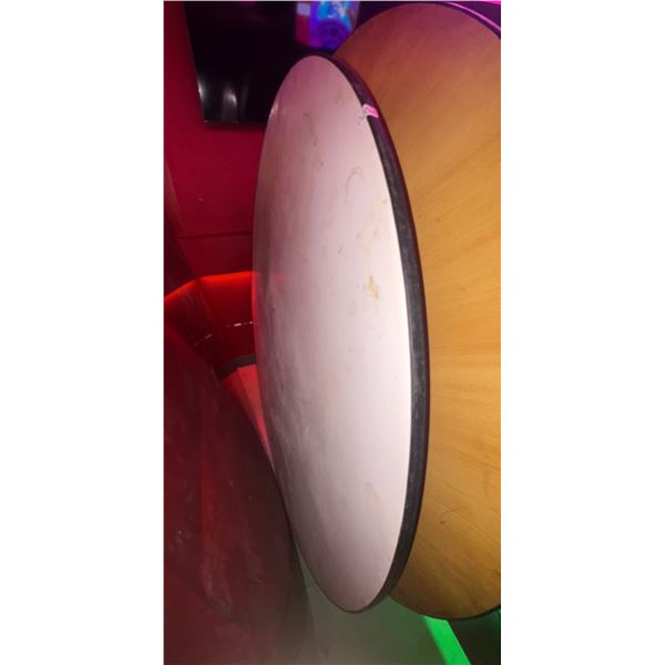 Large round restaurant folding table