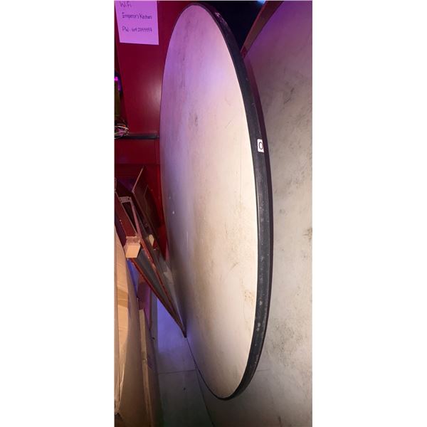 Large round restaurant folding table