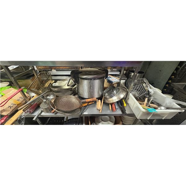 Large group of assorted restaurant items