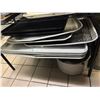 Image 2 : Group of assorted stainless steel baking trays
