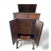 Image 3 : Antique Orthophonic Victrola Wind Up Gramophone with 2 records - working condition (approx. 36in x 1