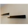Image 3 : 3pc black wall shelves - 23 1/2in length