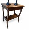 Image 1 : Vintage side table with lower shelf - approx. 28in wide x 20in depth x 30in height