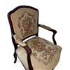 Image 3 : Vintage French Louis XV style arm chair with tapestry upholstery floral pattern