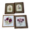 Image 1 : 4pc assorted decorative small wall hangings - largest one approx. 7in x 7in