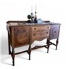 Image 1 : Antique wooden buffet/sideboard - approx. 5ft length x 21in depth x 40in height
