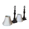 Image 1 : Set of 2 table lamps with shades
