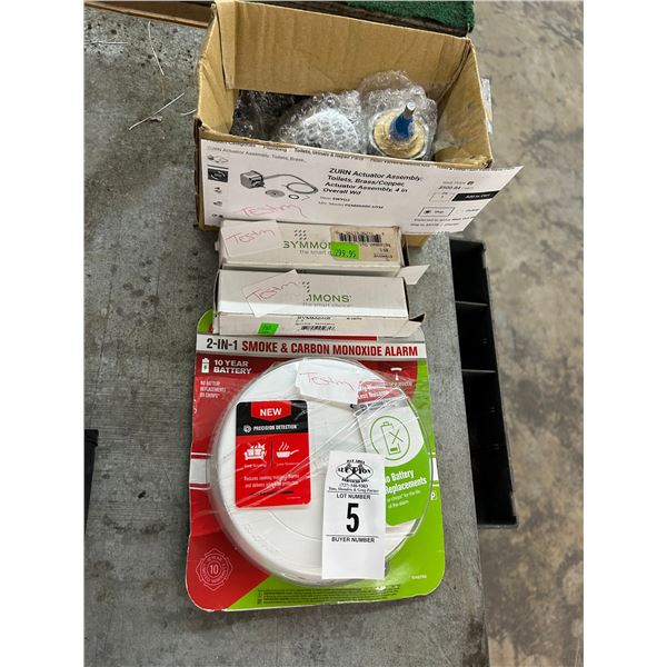 Smoke Alarm, Shower Limiters, Acuators