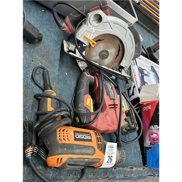 Ridgid Electric Drill/Chicago Jigsaw/Circular Saw