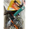 Image 2 : Bins w/Hard Hat, Hand Tools, Chain, Hinges