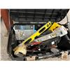 Image 3 : Stanley Rolling Tool Tote w/Makita Cordless Vac, Air Stapler, Asst. Hand Tools
