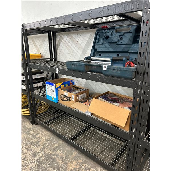 Gladiator 2'  X  6'  X  6'   4 Shelf HD Storage Rack w/Waterfall Deck