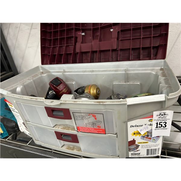 Tacklebox w/Asst. Fishing Reels/Lures/Supplies